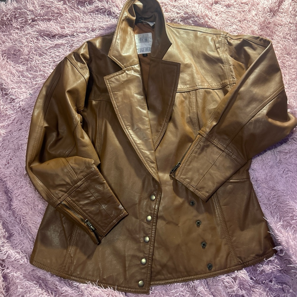 Scully Tan Leather Jacket